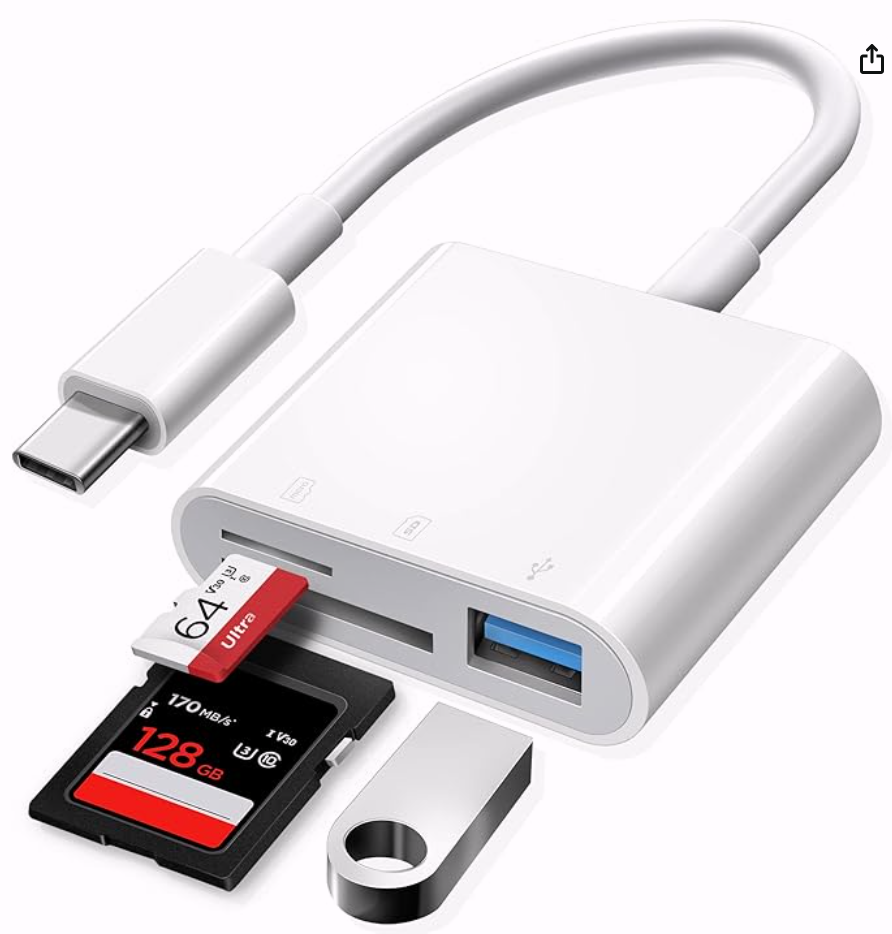 USB-C SD Card Reader for iPhone