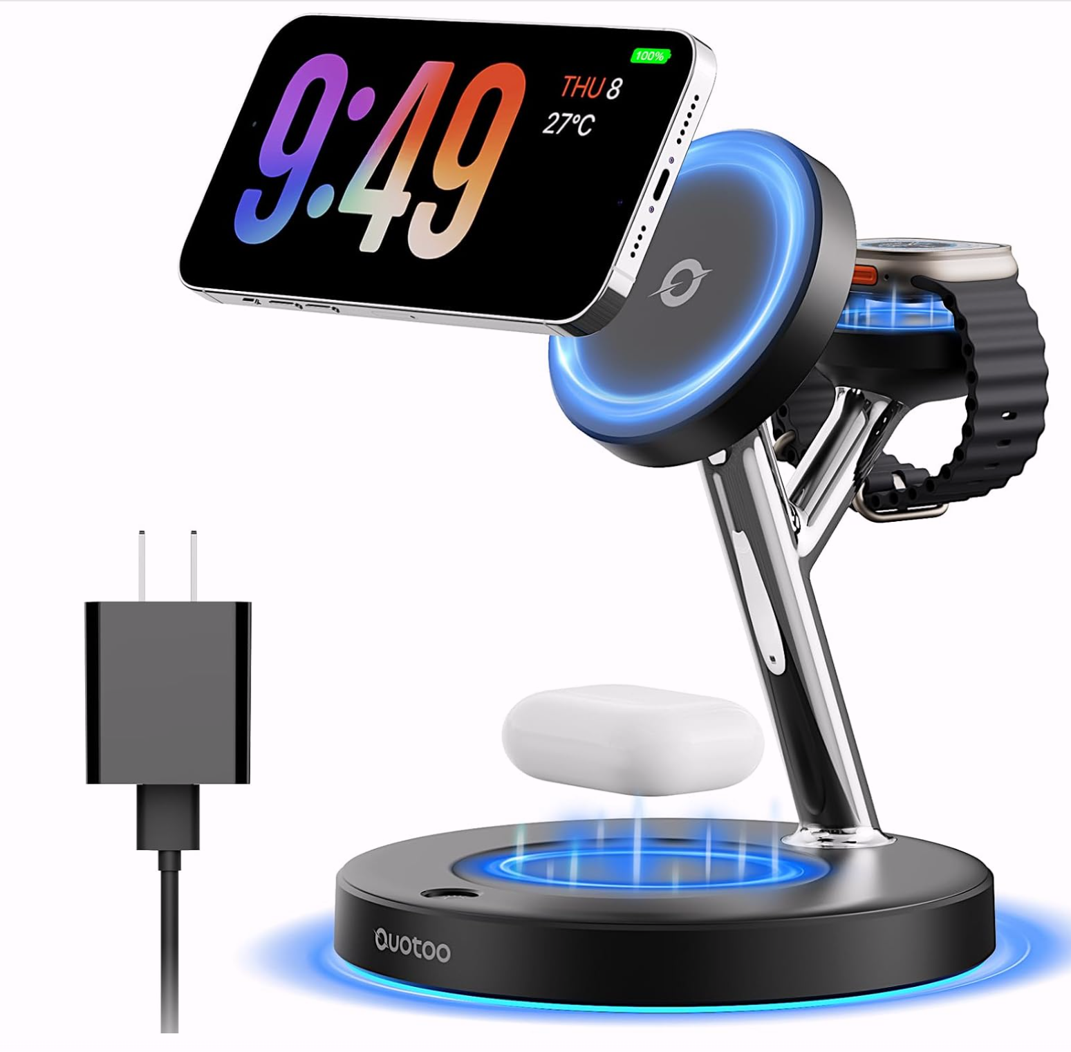 3-in-1 Charging Station for iPhone, AirPods and Apple Watch